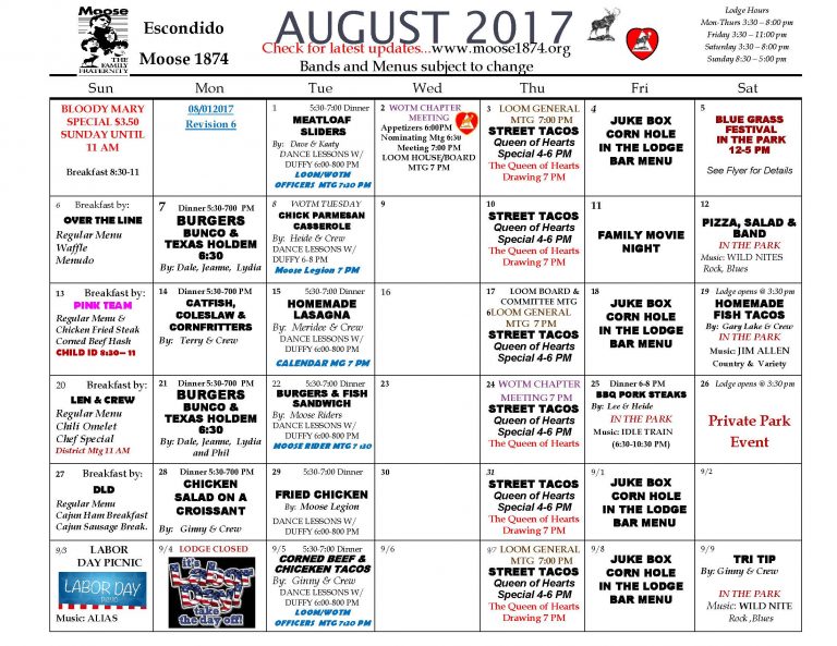 Moose Calendar AUGUST 2017-6 - Moose 1874